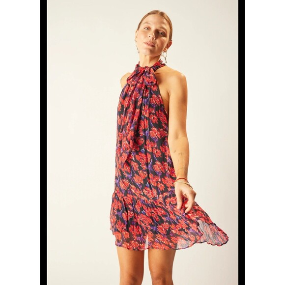 Natalie Martin Floral Naomi Mini Dress Indiana Mini NWT SZ S - Picture 1 of 11